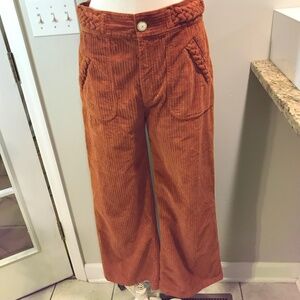 MOSSCOB wide leg high waisted Corduroy jeans